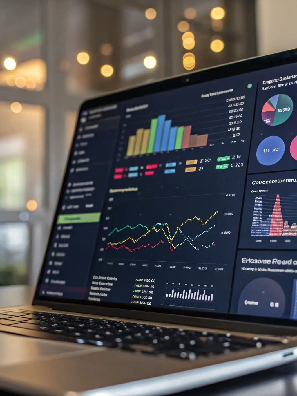 A professional-looking image of a media buying dashboard, showcasing the data-driven approach used to optimize broadcast and OTT advertising campaigns.